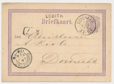 Naamstempel Lobith - Zevenaar - Dordrecht 1874