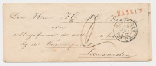 Naamstempel Makkum - Harlingen - Leeuwarden 1870