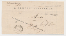 Naamstempel Middenbeemster - Oosthuizen - Purmerend - Hoorn 1871