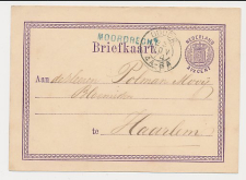 Naamstempel Moordrecht - Gouda - Haarlem 1874