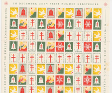 TBC / Tuberculosebestrijding - Compleet vel Kerstzegels 1957