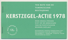 TBC / Tuberculosebestrijding - Kerstzegelboekje 1978