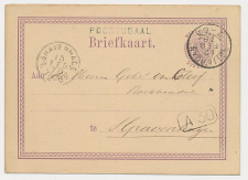 Naamstempel Poortugaal - Rotterdam - s Gravenhage 1878