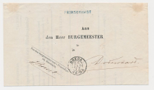 Naamstempel Prinsenhage - Breda - Tiel - Dodewaard 1877