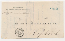 Naamstempel Putten - Nijkerk 1877 - Treinstempel