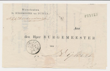 Naamstempel Putten - Nijkerk 1878 - Treinstempel