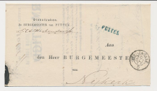 Naamstempel Putten - Nijkerk 1877 - Treinstempel