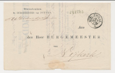Naamstempel Putten - Nijkerk 1878 - Treinstempel