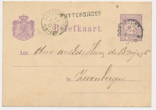 Naamstempel Puttershoek - Dordrecht - Zevenbergen 1880