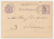 Naamstempel Raamsdonk - Rotterdam 1878 - Treinstempel 