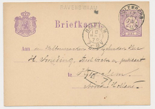 Naamstempel Ravenswaaij - Culemborg - Haarlem 1879