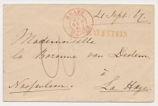Naamstempel Ravestein - Grave - s Gravenhage 1867