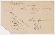 Naamstempel Ravestein - Grave - Hooge Zwaluwe 1875