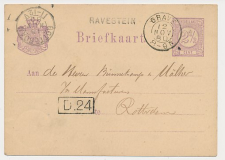 Naamstempel Ravestein - Grave - Rotterdam 1880