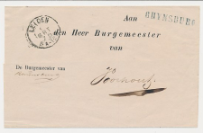 Naamstempel Rhynsburg - Leiden - Noordwijk - Voorhout 1875