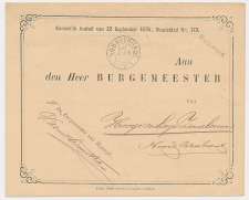 Naamstempel Rijswijk - s Gravenhage - Zwaluwe 1880