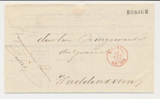 Naamstempel Rossum - Bommel - Gouda - Waddinxveen 1869