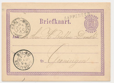 Naamstempel Sappemeer - Groningen 1873 - Trein takjestempel