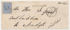 Naamstempel Sassenheim - Leiden - Hoorn - Andijk 1876