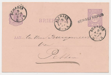 Zijpe - Naamstempel Schagerbrug - Schagen - Alkmaar - Petten 1880