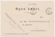 Naamstempel Sellingen - Winschoten - Veendam 1891