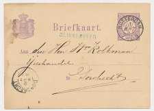 Naamstempel Slikkerveer - Rotterdam - Dordrecht 1881
