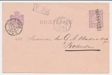 Hoogwoud Naamstempel Spanbroek - Hoorn - Rotterdam 1888