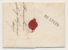 Naamstempel De Steeg - Arnhem 1857