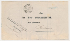 Naamstempel Terheiden - Dordrecht - Zwaluwe 1875