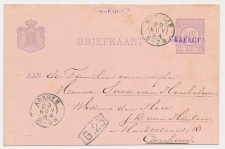 Naamstempel Ubbergen - Nijmegen - Arnhem 1884