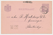 Naamstempel Uithuizen - Appingadam - Groningen 1882