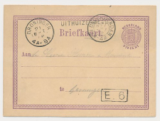 Naamstempel Uithuizermeeden - Onderdendam - Groningen 1876