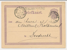 Naamstempel Valkenburg - Maastricht - Dordrecht 1875