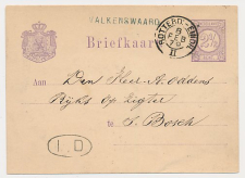 Naamstempel Valkenswaard - s Hertogenbosch 1879 - Treinstempel  