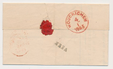 Gorinchem - Woudrichem - Naamstempel Veen 1865