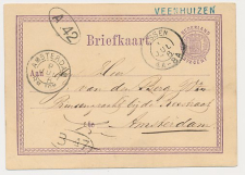 Naamstempel Veenhuizen - Assen - Amsterdam 1876