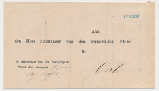 Naamstempel Vessem - Oerle 1880