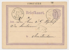 Naamstempel Vinkeveen - Loenen - Amsterdam 1875