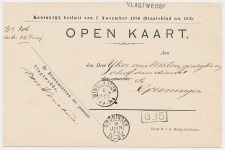 Naamstempel Vlagtwedde - Winschoten - Groningen 1879