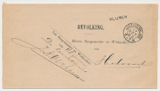 Naamstempel Vlijmen - s Hertogenbosch - Tilburg - Helvoirt 1882