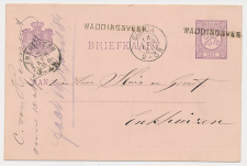 Naamstempel Waddingsveen - Gouda - Enkhuizen 1884