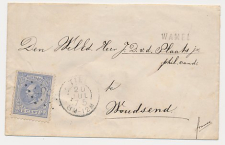 Naamstempel Wamel - Tiel - Sneek - Woudsend 1875