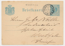 Naamstempel Warffum - Onderdendam - Westfalen Duitsland 1881