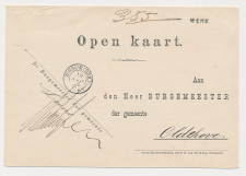 Naamstempel Wehe - Winsum - Oldehove 1886