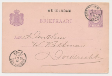 Naamstempel Werkendam - Gorinchem - Dordrecht 1881