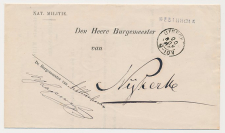 Achttienhoven - Naamstempel Westbroek - Zeist - Nijkerk 1883