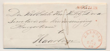 Naamstempel Westzaan - Zaandam - Haarlem 1868