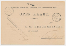 Naamstempel De Wijk - Meppel - Staphorst 1890