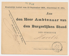 Naamstempel De Wijk - Meppel - Havelte 1881
