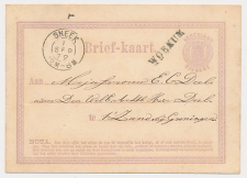 Naamstempel Workum - Sneek - t Zand 1872